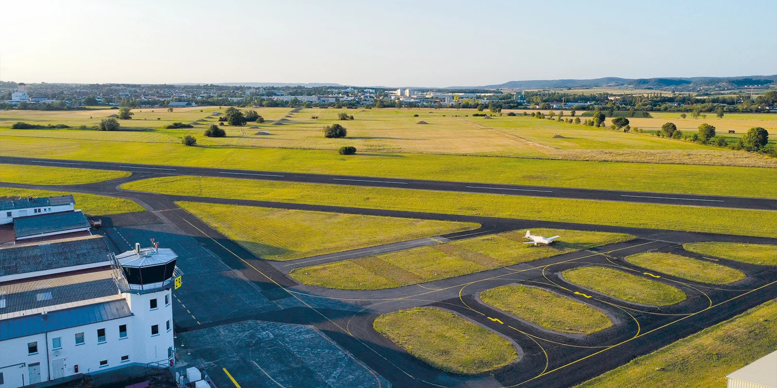 Gelände des Verkehrsflughafen Hassfurt