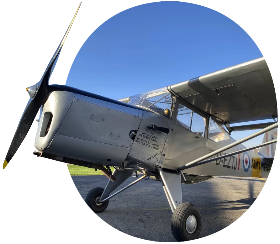 Unser Flugzeug vom Typ Beagle A.61 Terrier Series 2